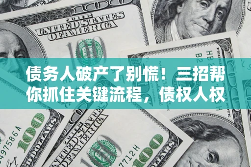 北京债务人破产了别慌！三招帮你抓住关键流程，债权人权益不再缩水