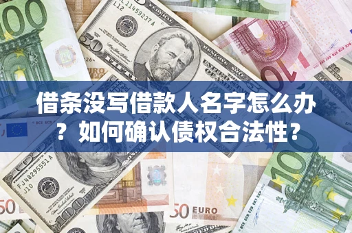 北京借条没写借款人名字怎么办？如何确认债权合法性？