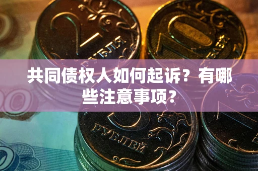北京共同债权人如何起诉？有哪些注意事项？