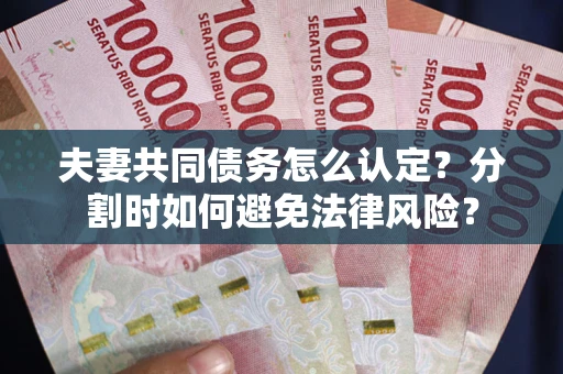 北京夫妻共同债务怎么认定？分割时如何避免法律风险？